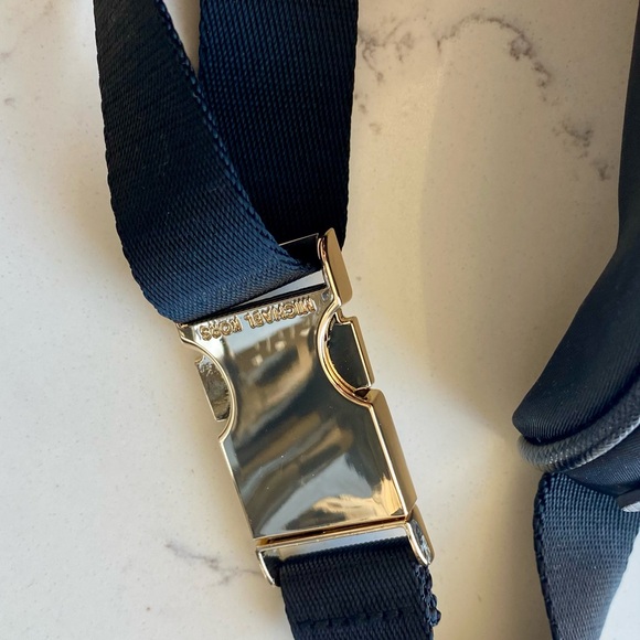 Michael Kors Black Fanny Pack with Gold Accents - Picture 2 of 4